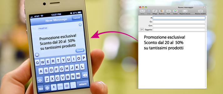 Invia SMS promozionali e pubblicitari ai tuoi clienti